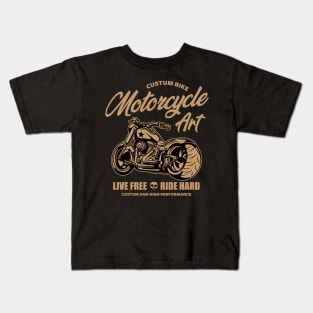 CUSTOM MOTORCYCLE ART Kids T-Shirt